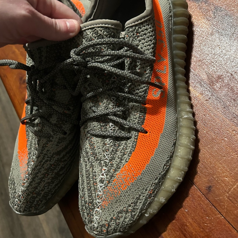 Adidas Yeezy Boost 350 V2 with Orange Accents
